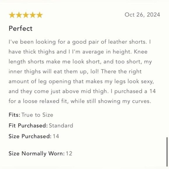 NWT Size 8 - Anthropologie Faux Leather Cuffed Shorts in Brown - Picture 4 of 16